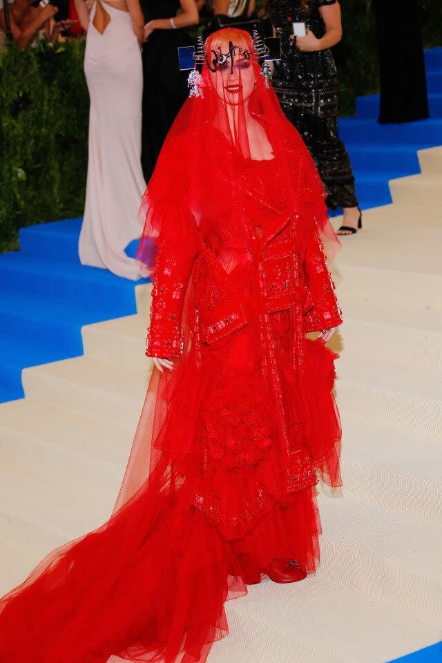 Katy Perry at the Met Gala in 2017