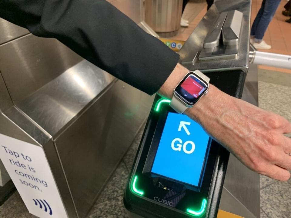 The country's largest transit system is getting contactless payments. So you'll soon be able to pay for the train with your phone or smartwatch. (Image: Howley)