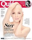 <p>Edith González se mostró desnuda y sin peluca, en medio de su lucha contra el cáncer, en la portada de la revista mexicana Quien/Quien </p>