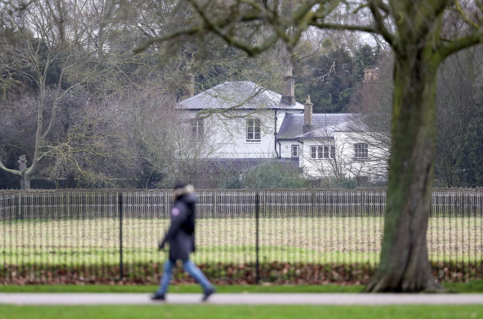 A general view of Frogmore Cottage on the Home Park Estate, Windsor. PA Photo. Picture date: Tuesday January 14, 2020. It's the home of the Duke and Duchess of Sussex. Photo credit should read: Steve Parsons/PA Wire (Photo by Steve Parsons/PA Images via Getty Images)