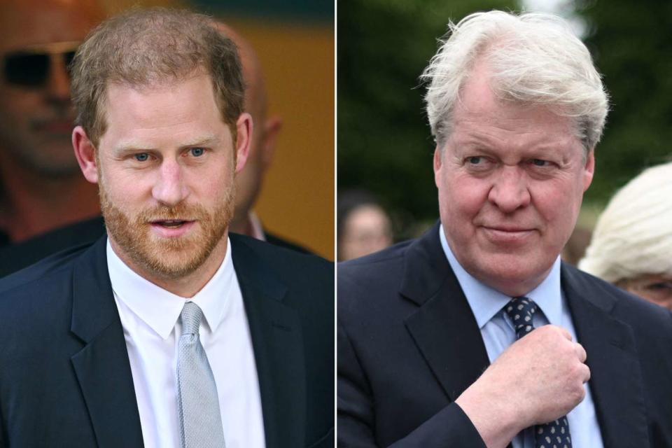 <p>Leon Neal/Getty; Daniel LEAL/AFP/Getty</p> Prince Harry, Charles Spencer