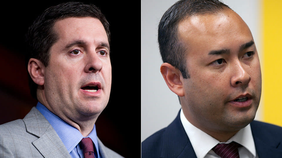 California GOP Rep. Devin Nunes, a close Trump ally, survived a re-election challenge from Democrat Andrew Janz (right). (Photo: HuffPost)