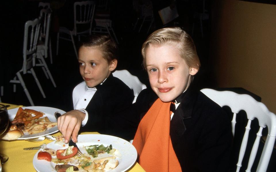 Brothers Kieran and Macaulay Culkin in 1991 at the American Comedy Awards - Daniel Watson/Disney General Entertainment Content via Getty Images