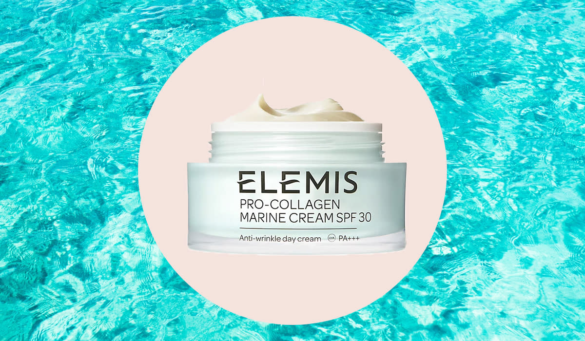 Elemis Pro-Collagen Marine Cream with SPF 30 jar open 