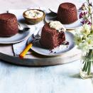 <p>These hidden-ingredient puddings are fluffy and delicious. Feel free to serve with a hot chocolate sauce, instead of the crème fraîche, for something a little more indulgent.</p><p><strong>Recipe: <a href="https://www.goodhousekeeping.com/uk/food/recipes/a30925185/chocolate-beetroot-steamed-puddings/" rel="nofollow noopener" target="_blank" data-ylk="slk:Chocolate and Beetroot Steamed Puddings;elm:context_link;itc:0" class="link ">Chocolate and Beetroot Steamed Puddings </a><br></strong></p>