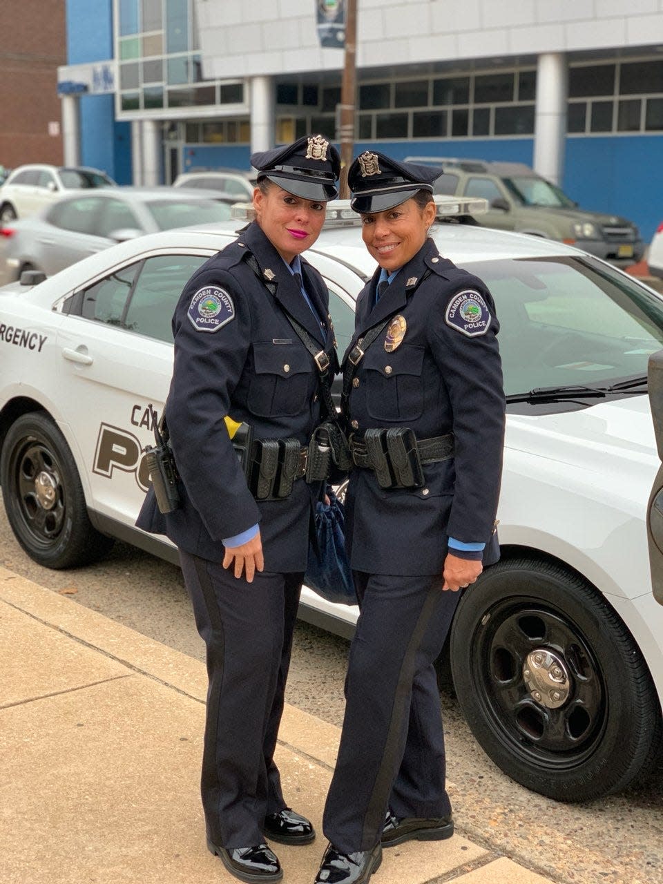 Known as "The Sisters" when they both patrolled Camden streets, Belinda (left) and Romelia Villegas are part of a family of public servants in the city.