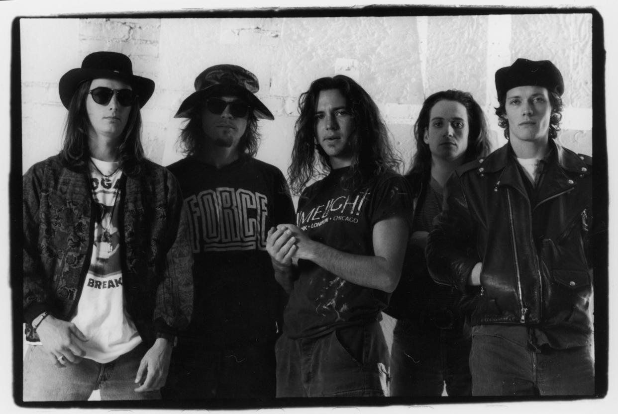 Pearl Jam in 1991, around the release of their star-making debut LP, <em>Ten</em> (photo: Lance Mercer)