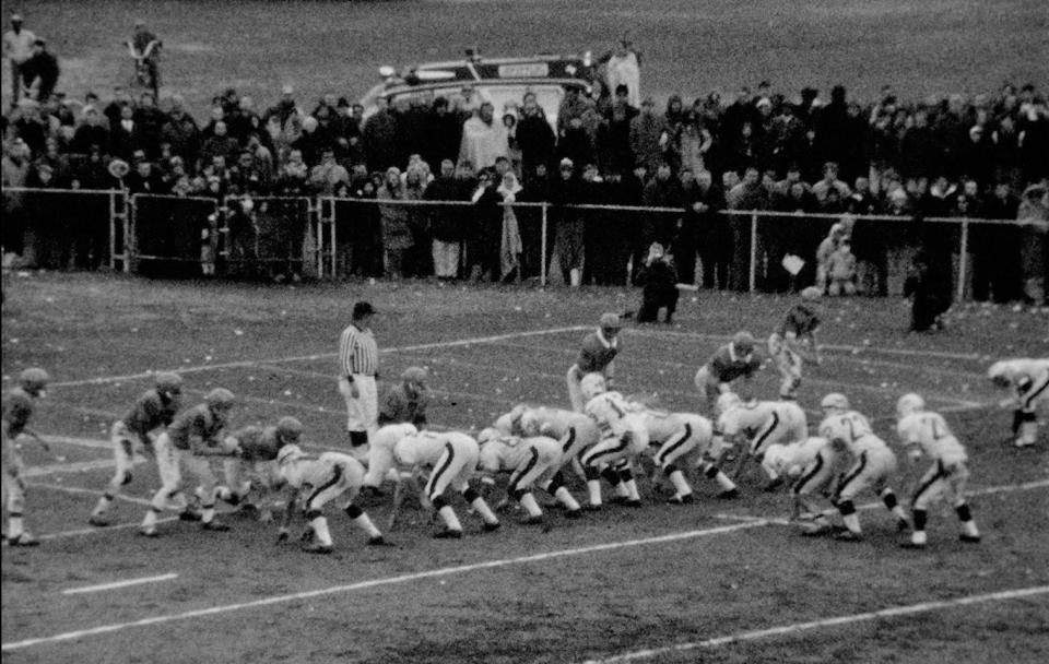 An image taken from the archival game film recently discovered of the 1969 game between Toms River and Middletown.