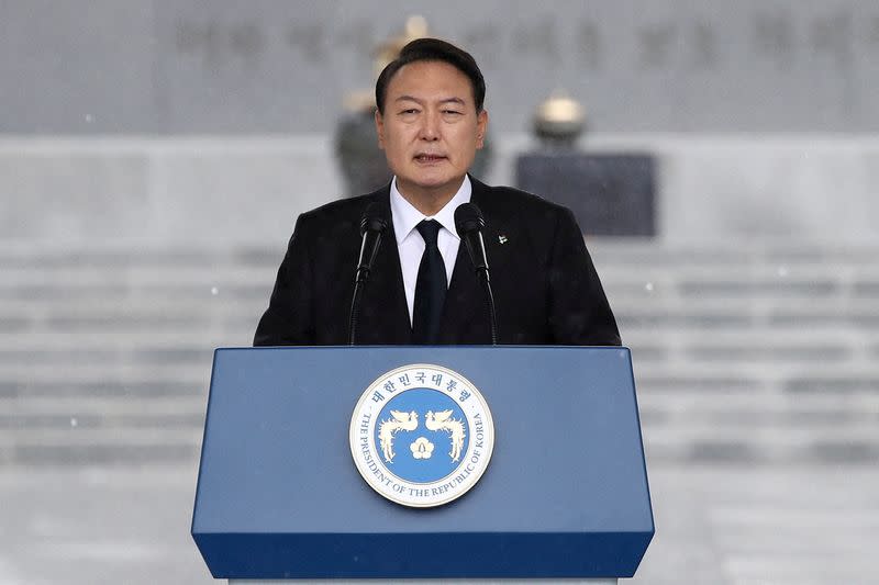 FILE PHOTO: South Korean President Yoon Suk-yeol