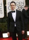 Actor Jim Parsons from the sitcom "The Big Bang Theory" arrives at the 71st annual Golden Globe Awards in Beverly Hills, California January 12, 2014. REUTERS/Mario Anzuoni (UNITED STATES - Tags: Entertainment)(GOLDENGLOBES-ARRIVALS)