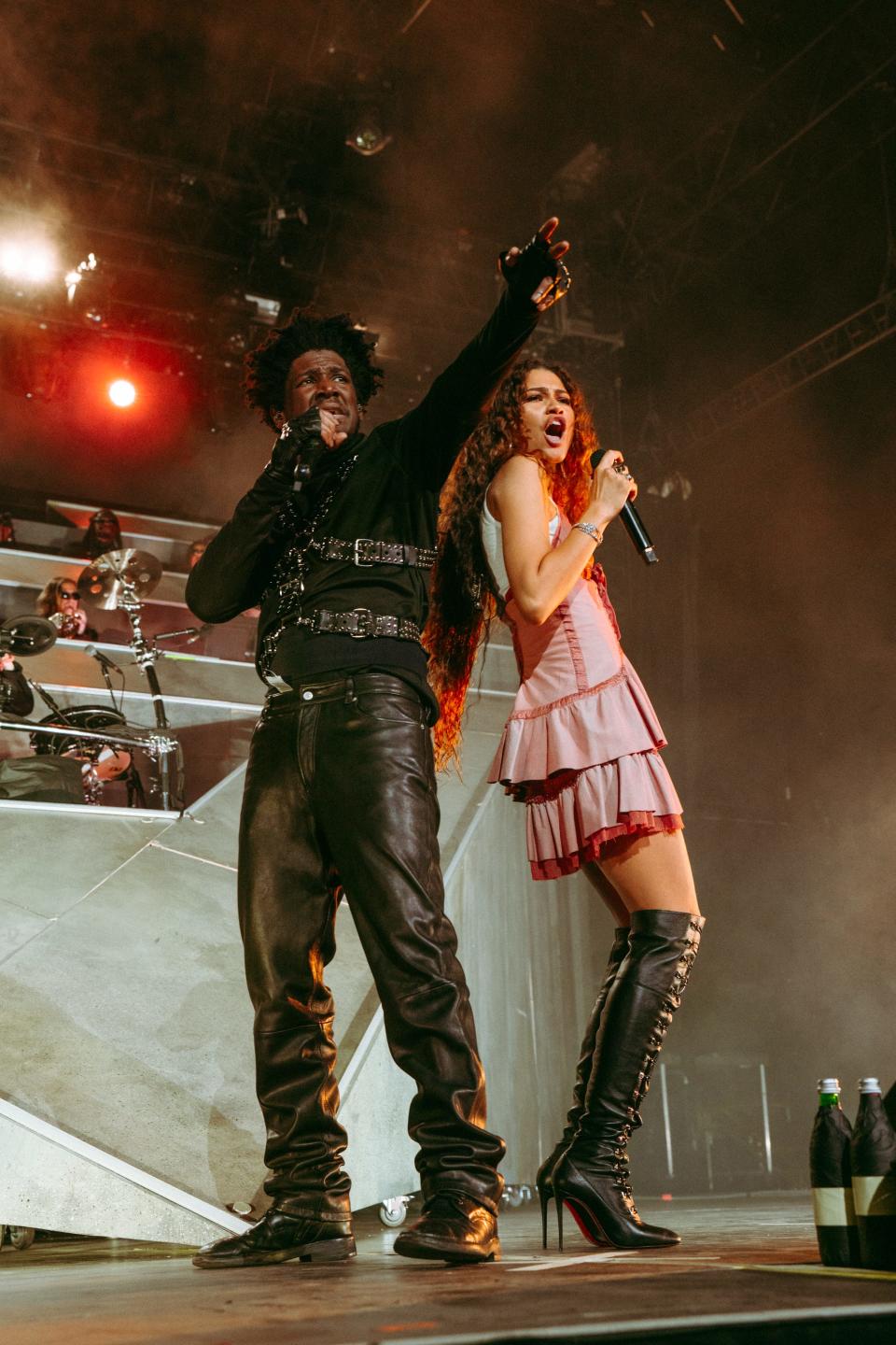 Labrinth brings out special guest Zendaya on Saturday, April 22 at the Coachella Valley Music and Arts Festival at the Empire Polo Club in Indio, Calif.