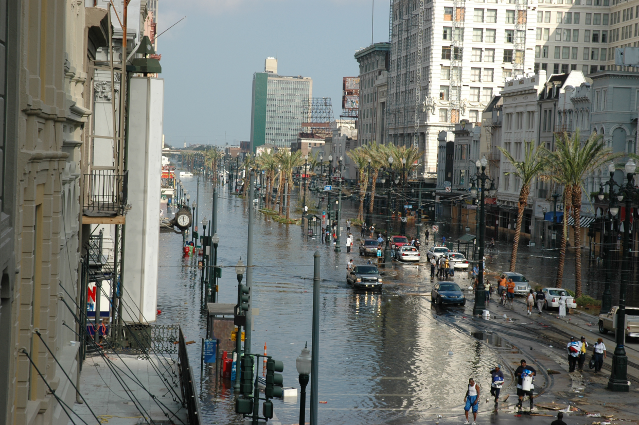 Flooding in the French Quarter after Hurricane Katrina, 2005