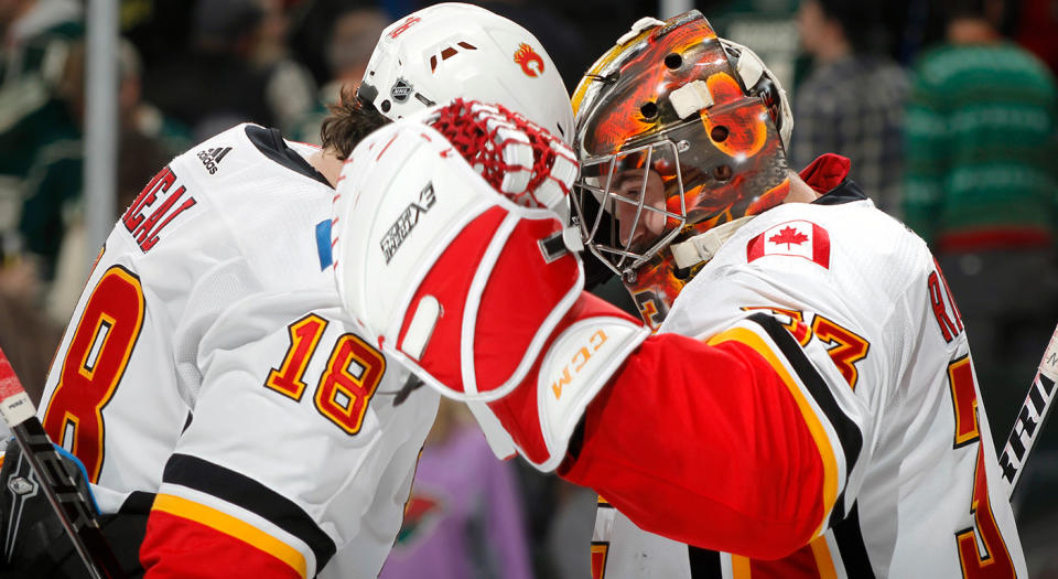 The Calgary Flames are firing on all cylinders right now. (Photo by Bruce Kluckhohn/NHLI via Getty Images)