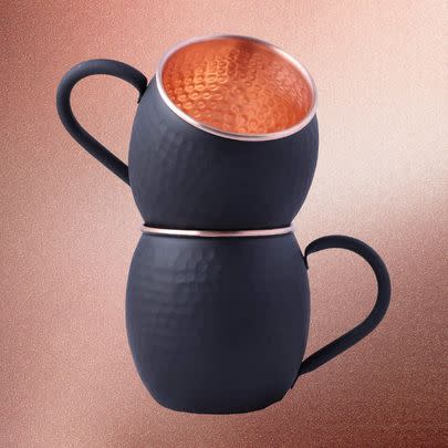 A set of two Staglife Moscow mule copper mugs