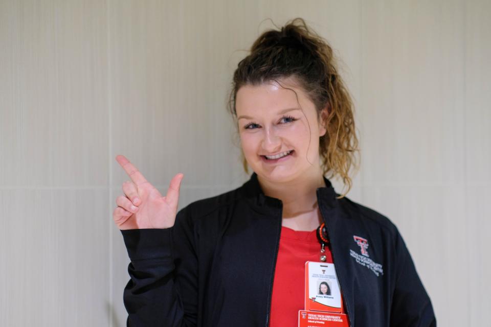 Avery Williams of Wichita Falls is a member of the inaugural TTUHSC nursing program of 20 students.