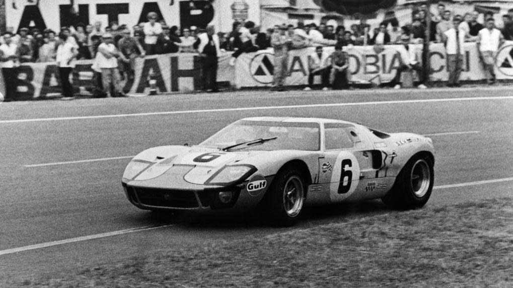 Winning Ford GT40 from 1969 Le Mans race