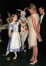 <p>In her role as patron of the English National Ballet, Princess Diana attends a performance of "Alice in Wonderland" in 1996. </p>