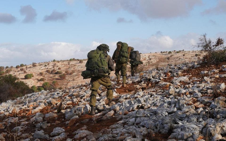 IDF troops taking part in operations in southern Lebanon