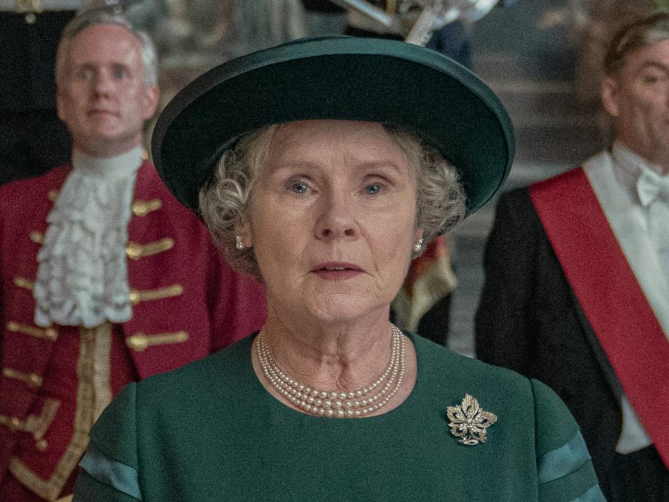 Imelda Staunton as Queen Elizabeth II in season five of 'The Crown'.