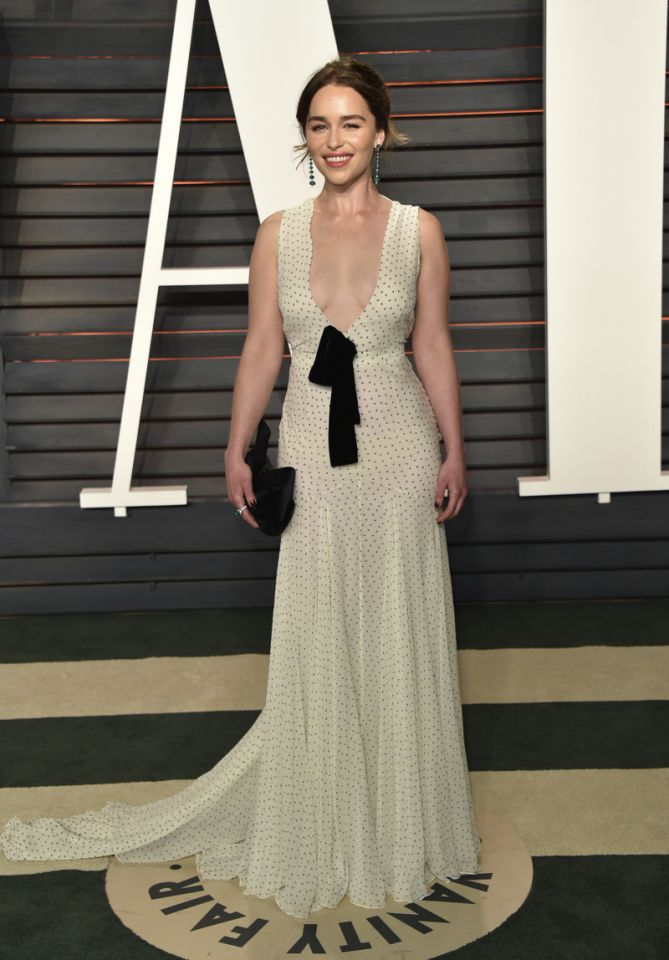 Emilia Clarke à la Vanity Fair Oscar Party