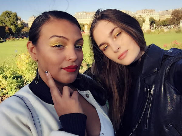 Paloma Elsesser and Laura Lootin at #pattakesparis