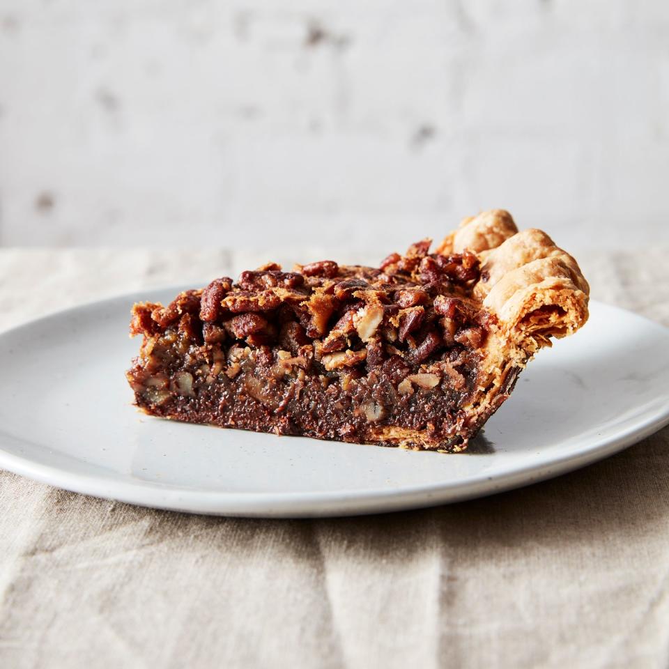 Black Bottom Pecan Pie and Caramel Pumpkin Pie; Ovenly