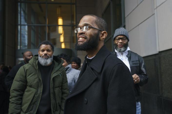 Theophalis Wilson is freed in Philadelphia in 2020. In 1992, Wilson was arrested in the killing of three people in 1989, when Wilson was just 17. He and his 29-year-old co-defendant, Christopher Williams, were convicted in 1993. Wilson was sentenced to life imprisonment without parole and Williams was sentenced to death.