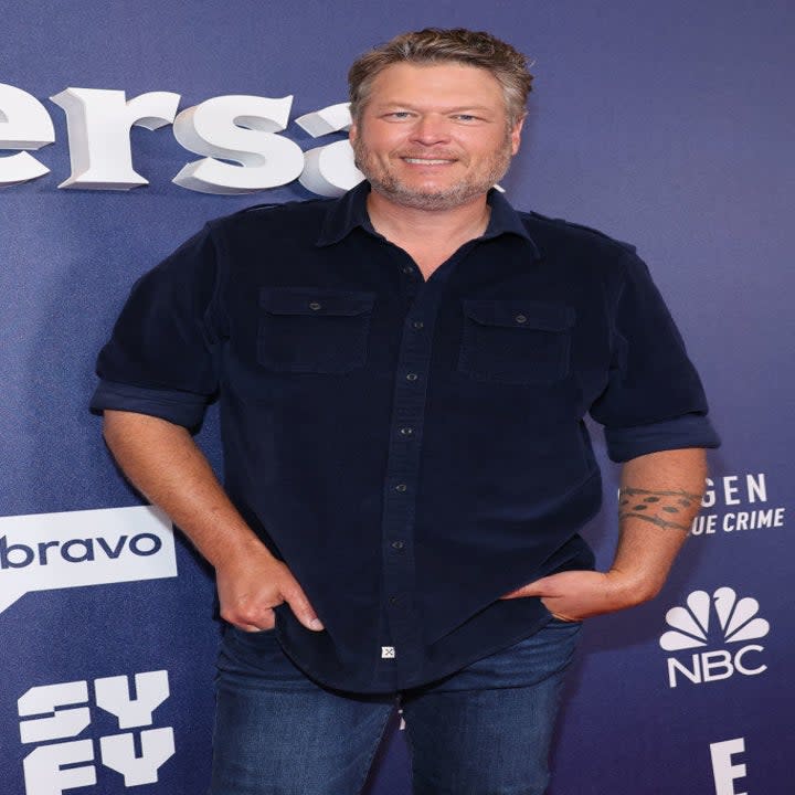 Blake on the red carpet in jeans