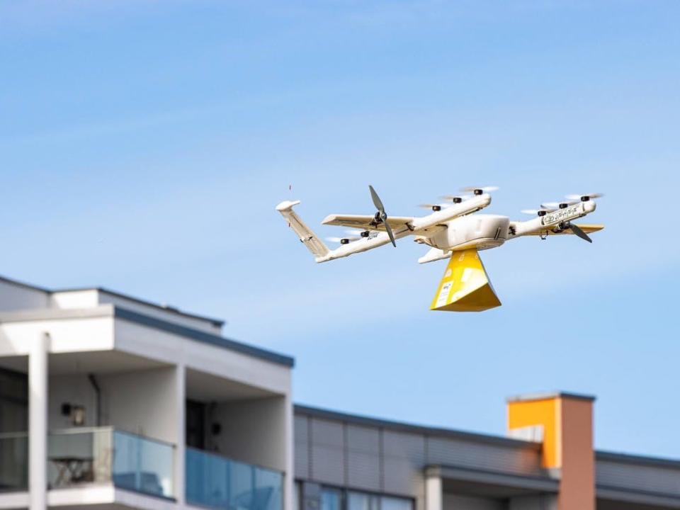 Wing drone delivery in Helsinki, Finland