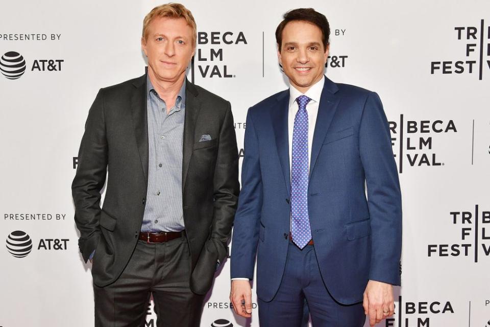 William Zabka (L) and Ralph Macchio.