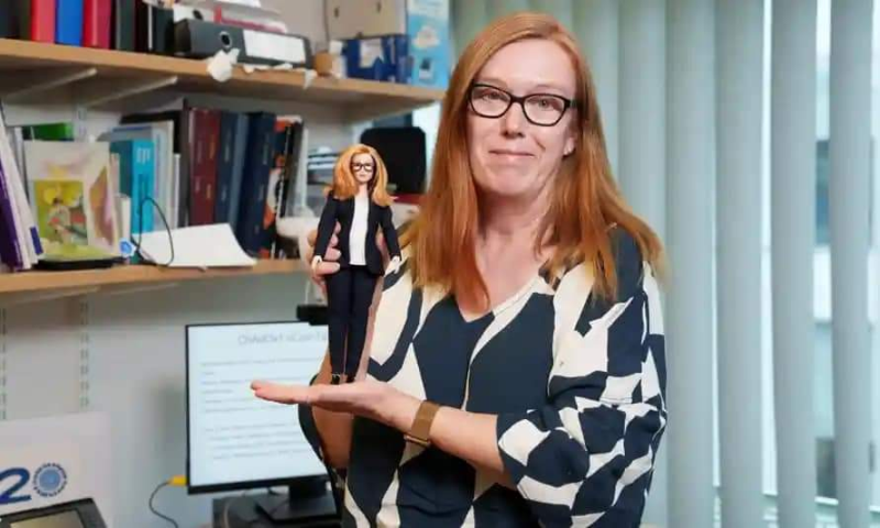 The scientist who designed the Oxford coronavirus vaccine Prof Dame Sarah Gilbert now comes in a doll. — Picture via Facebook