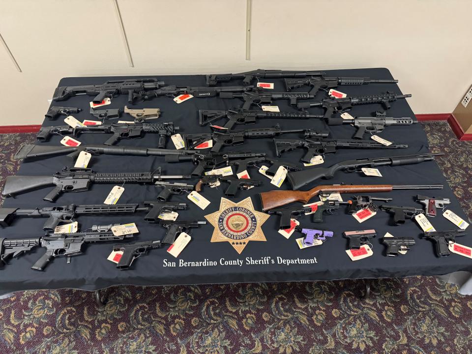 Deputies seized 52 firearms, including 22 unregistered "ghost guns," during a week of "Operation Consequences" law enforcement raids in the High Desert April 6 through April 12, 2024.
