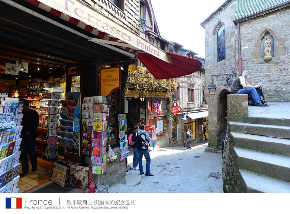 法國自由行。一日遊行程：諾曼第「聖米歇爾山」Le Mont Saint-Michel〔上〕。小鎮介紹【鳥夫人】