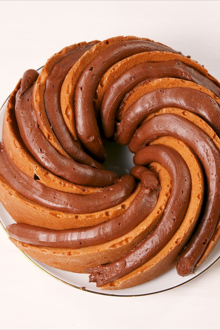 Chocolate Peanut Butter Bundt Cake