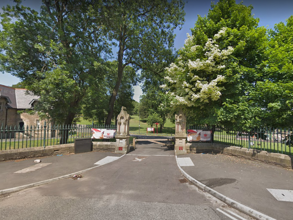 An entrance to Queen’s Park, in BoltonGoogle