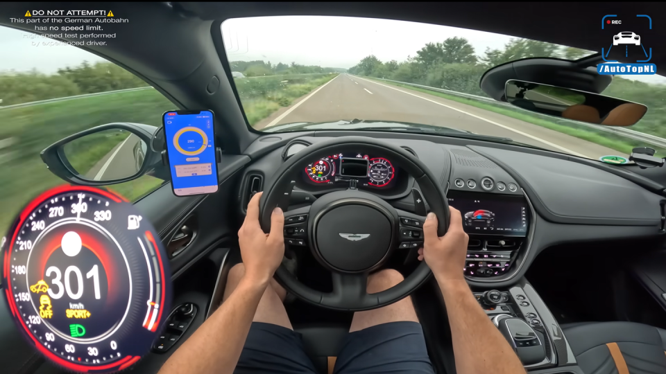 autotopnl aston martin dbx 707 autobahn run