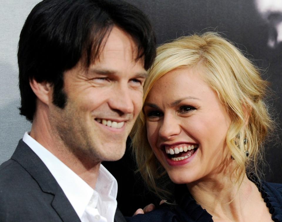 Moyer and Paquin met and married while co-starring on “True Blood.” AP