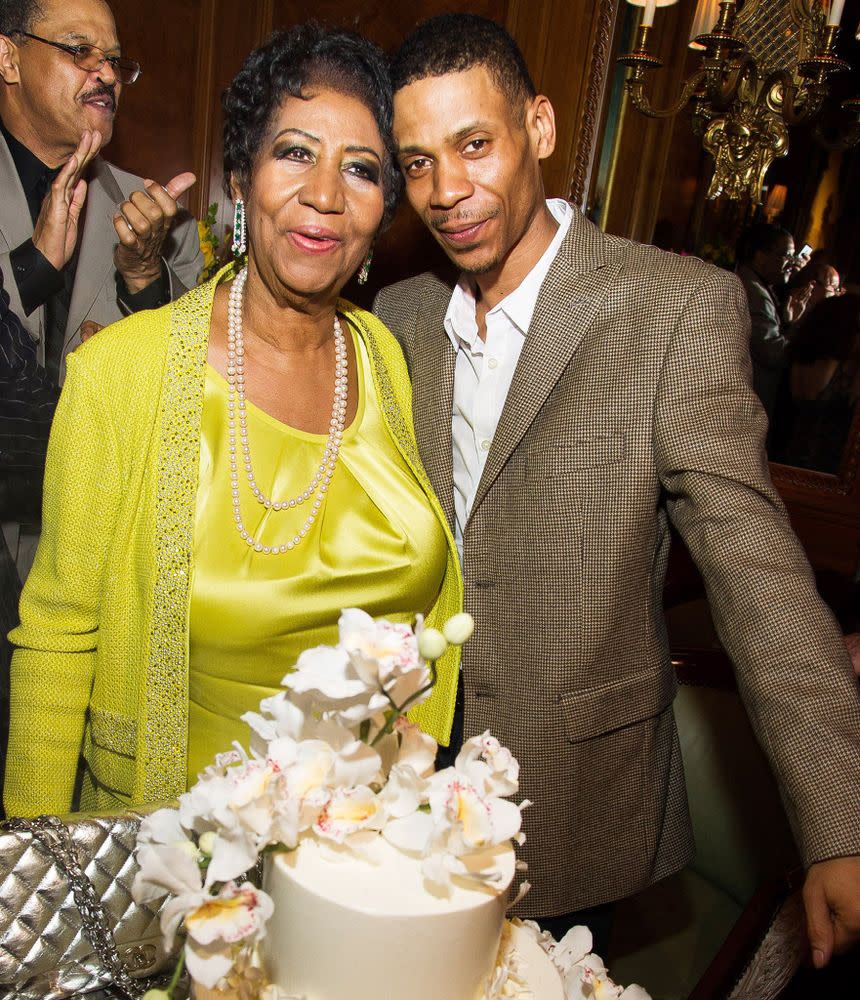 Aretha Franklin and son Kecalf Cunningham | Charles Sykes/Invision/AP/REX/Shutterstock