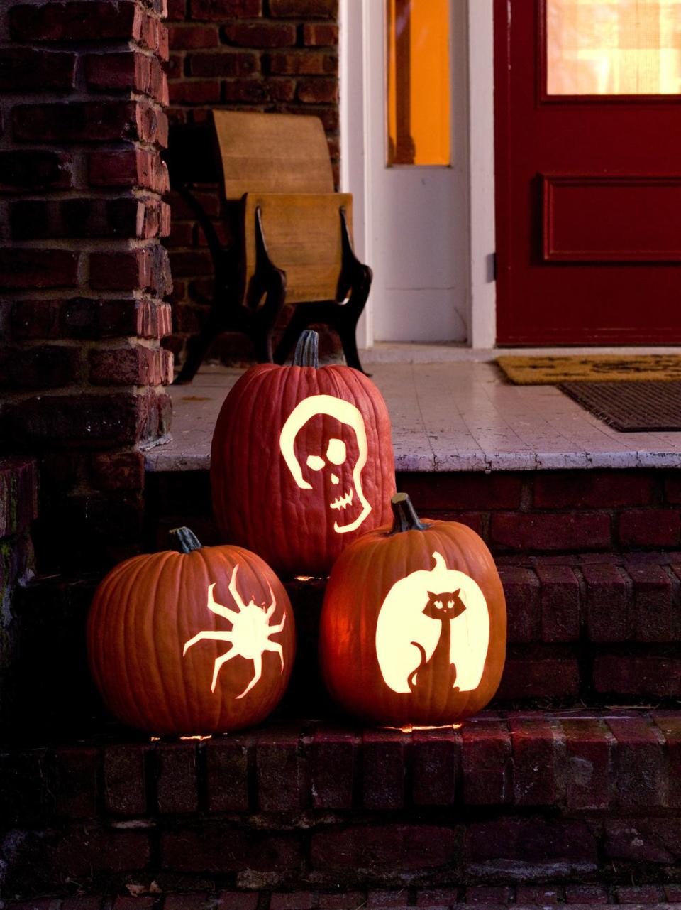 pumpkin carving ideas spider pumpkin