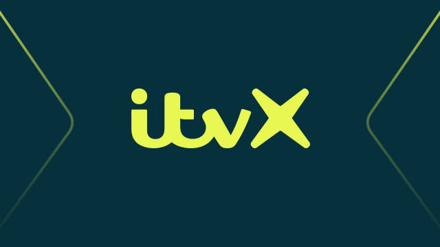  The ITVX logo in yellow over a green background. 