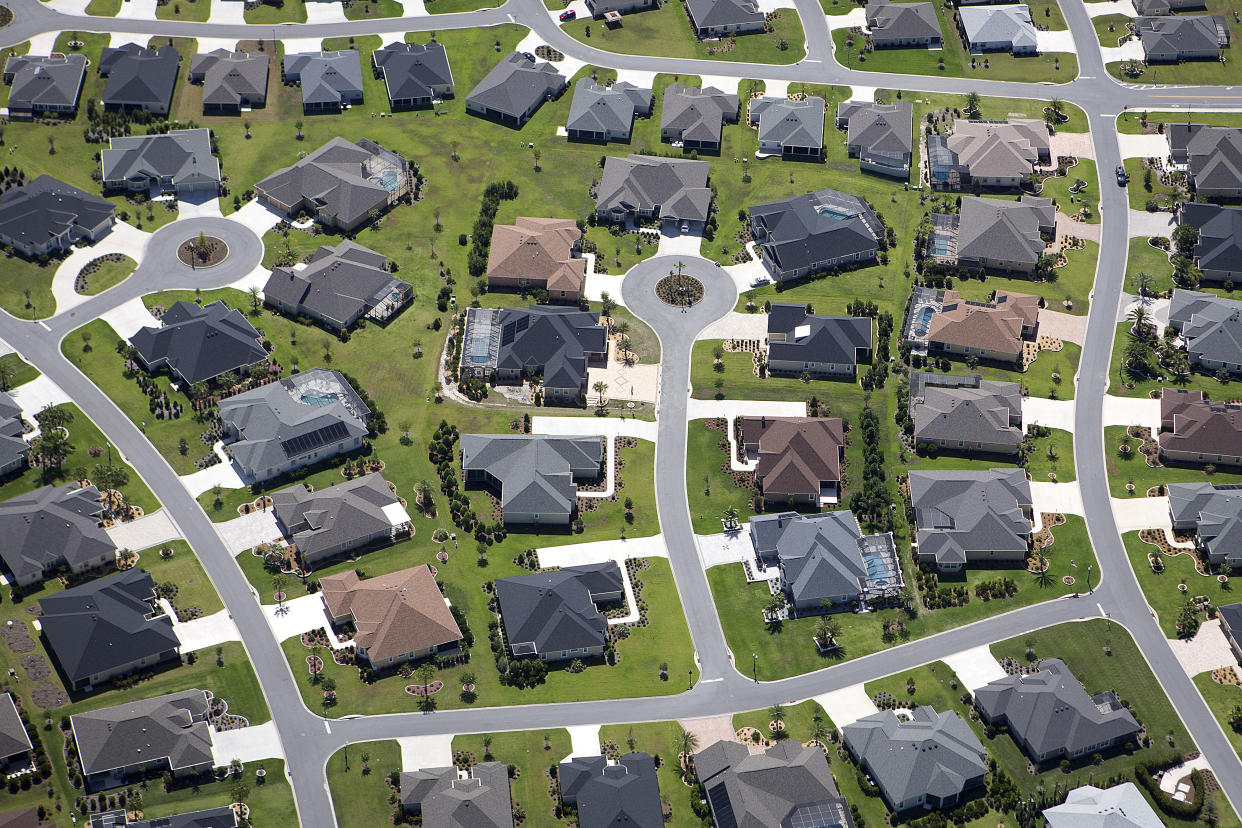 An aerial view of The Villages retirement community in Central Florida, June 27, 2015.     REUTERS/Carlo Allegri/File Photo         GLOBAL BUSINESS WEEK AHEAD PACKAGE - SEARCH 'BUSINESS WEEK AHEAD MAY 23'  FOR ALL IMAGES