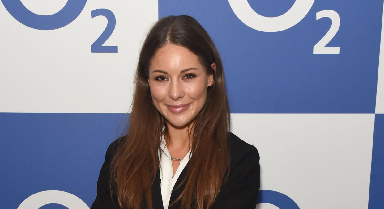 Louise Thompson gave birth to baby son Leo in November. (Getty Images)