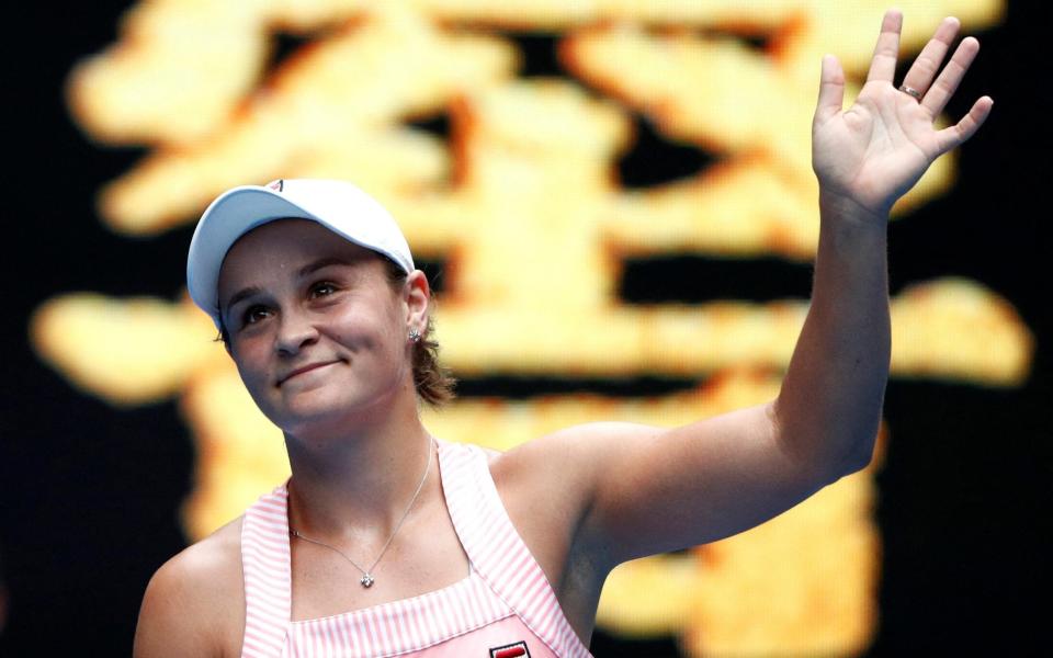 Ashleigh Barty at the 2019 Australian Open - Women's tennis has a problem: the biggest players aren't playing - Reuters/Edgar Su