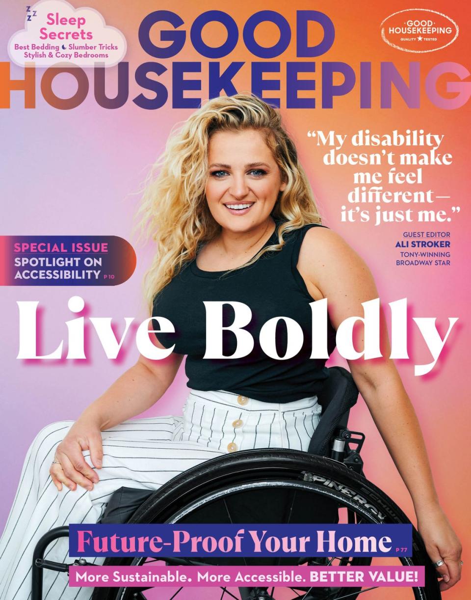 a woman on a magazine cover