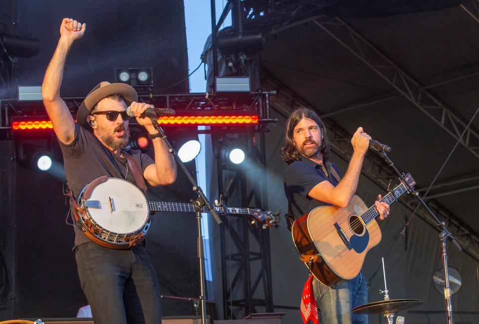 The Avett Brothers perform on the Surf Stage at Sea.Hear.Now Festival in Asbury Park, New Jersey, on Sept. 18, 2021. The band is scheduled to appear at Chautauqua Institution on Aug. 24.