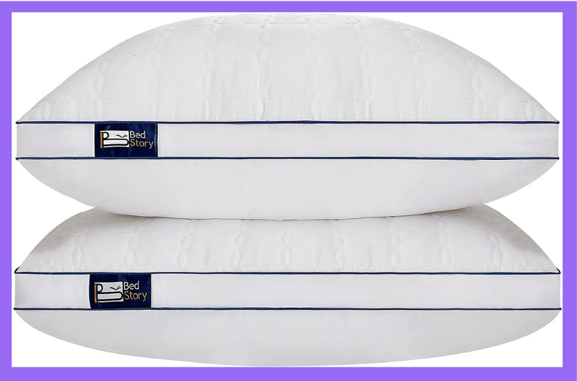 Upgrade your pillows with this cushy set. (Photo: Amazon)