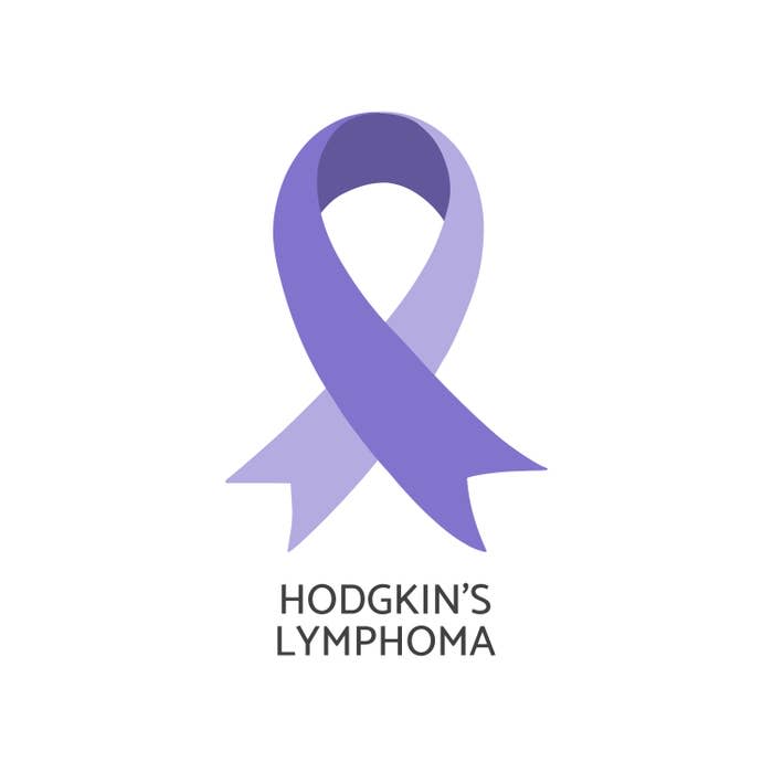The ribbon symbol for Hodgkin's Lymphoma