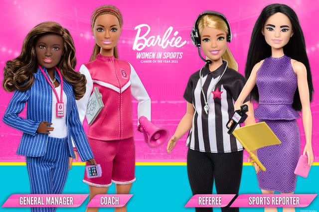 <p>Courtesy of MATTEL</p> Barbie launches 2023 Women in Sports collection