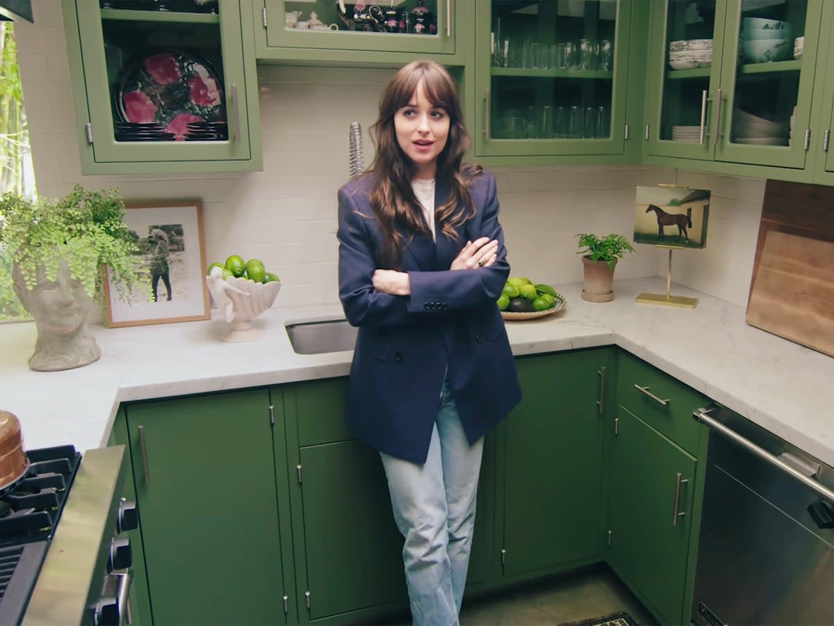 Dish person: Dakota Johnson in her celebrated kitchen for Architectural Digest  (Architectural Digest)