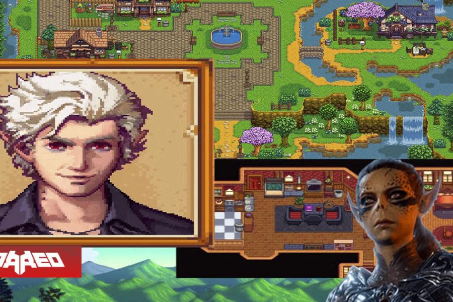 Mod creado por jugadores trae a los compañeros de Baldurs Gate 3 a Stardew Valley con un toque romántico